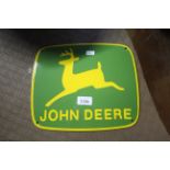 An enamelled sign for John Deere measuring approx.