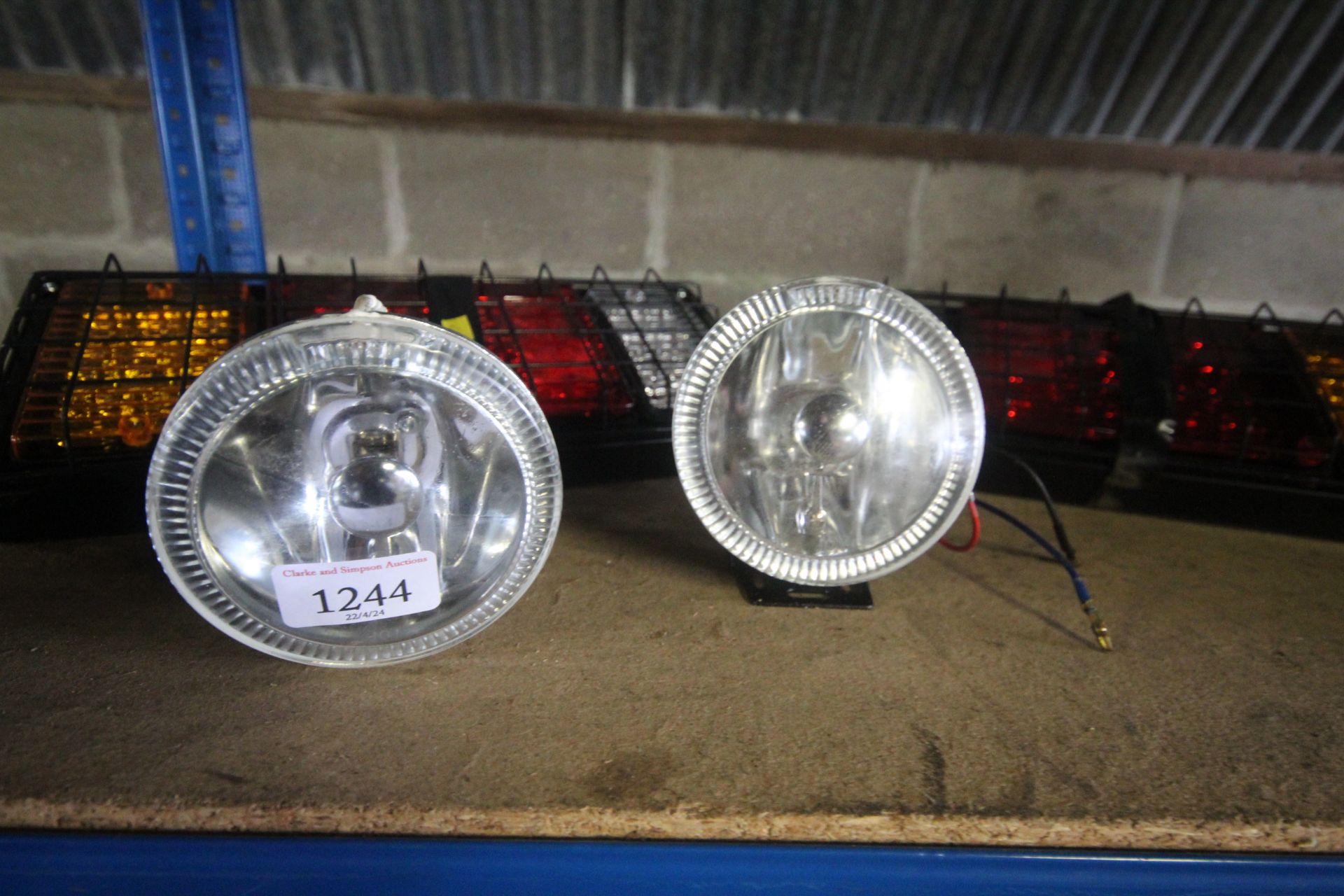 A pair of Halo spot lights and a pair of LED trail - Image 3 of 3