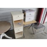 A pair of side tables each fitted single drawer; b