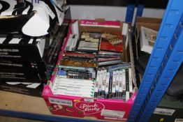 A box of computer games to include PS3, PS4 etc.