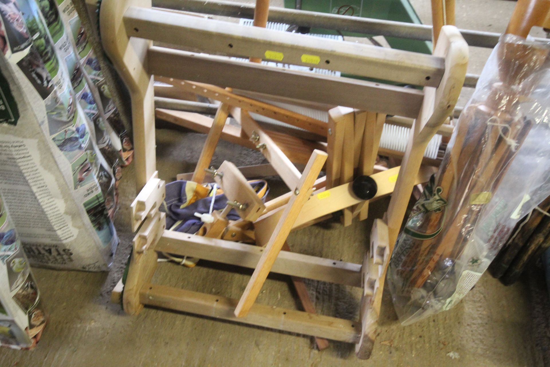 A part wooden loom, sold as seen - Image 2 of 2