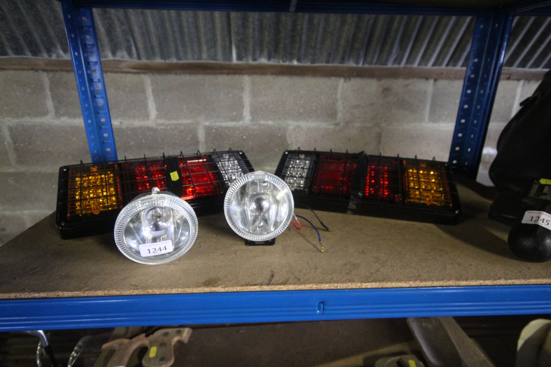 A pair of Halo spot lights and a pair of LED trail