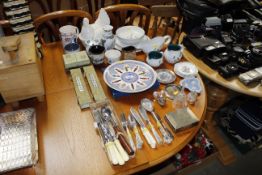 A collection of Denby 'Green Wheat' dinnerware, a