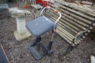 A garden waste bin trolley