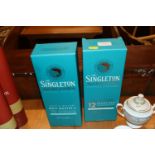 Two bottles of The Singleton single malt Scotch wh