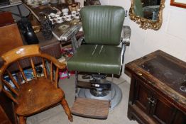 A 1960's Belmont barbers chair