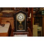 An American parlour mantel clock by E.N. Welsh For