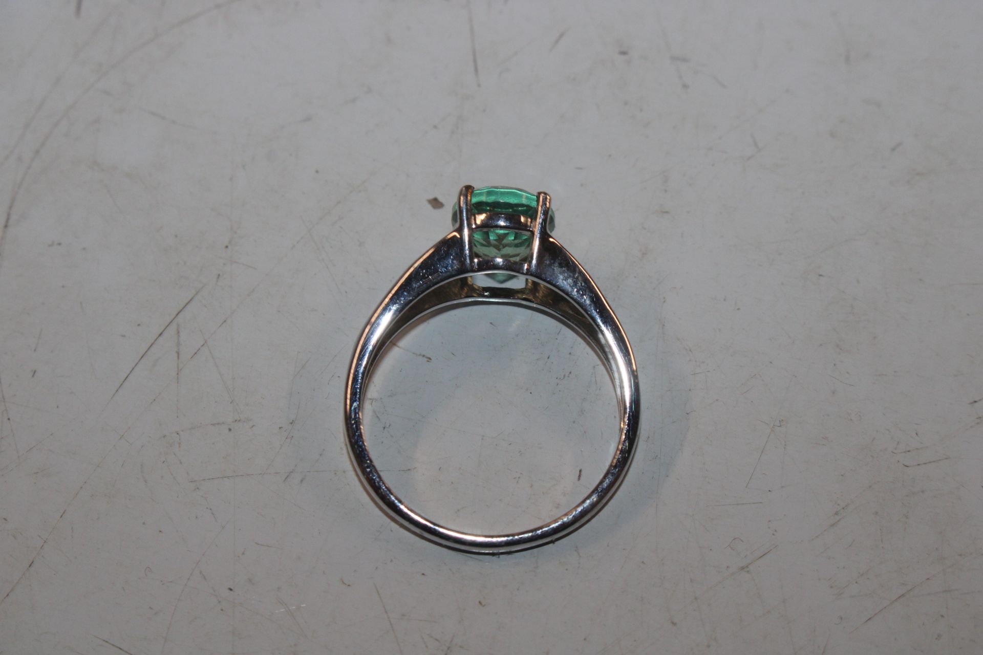 A Sterling silver and Grandiderite ring, size T/U - Image 4 of 6