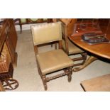A set of eight good quality oak dining chairs with