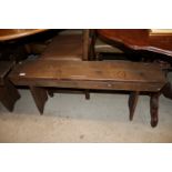 An antique pine bench