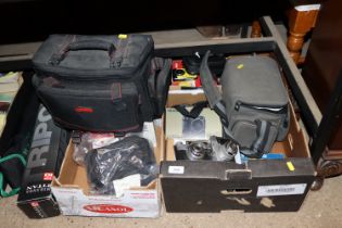A quantity of miscellaneous cameras, camera equipm
