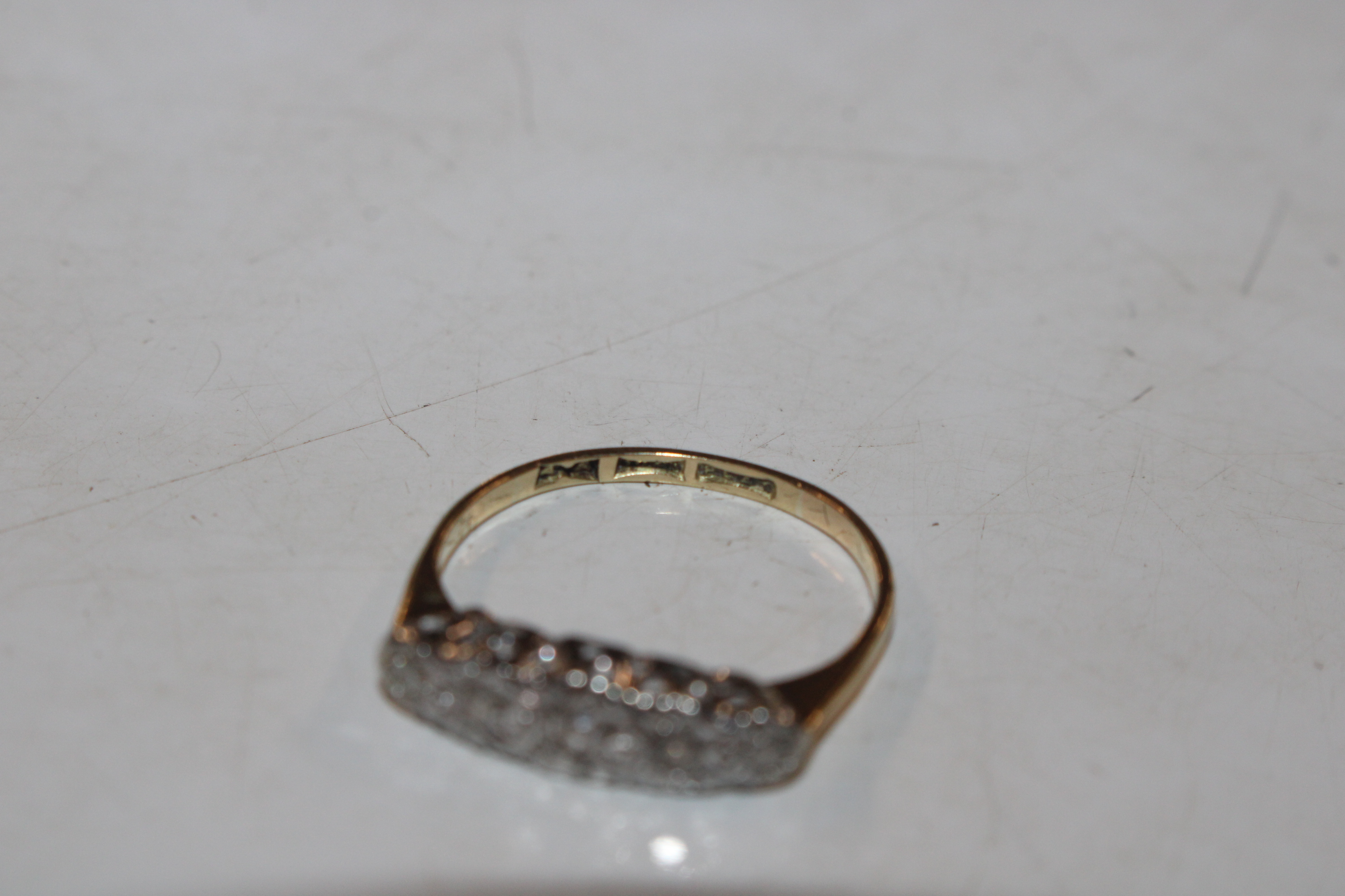 An 18ct gold platinum and diamond set Navette shap - Image 4 of 4