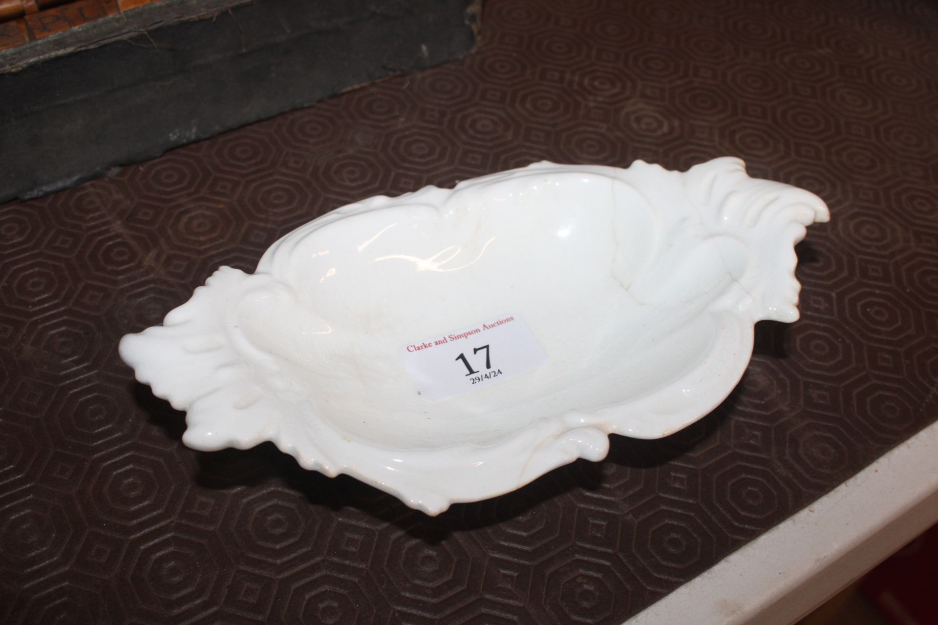 A Coalport blanc de chine dish; another similar; - Image 7 of 10