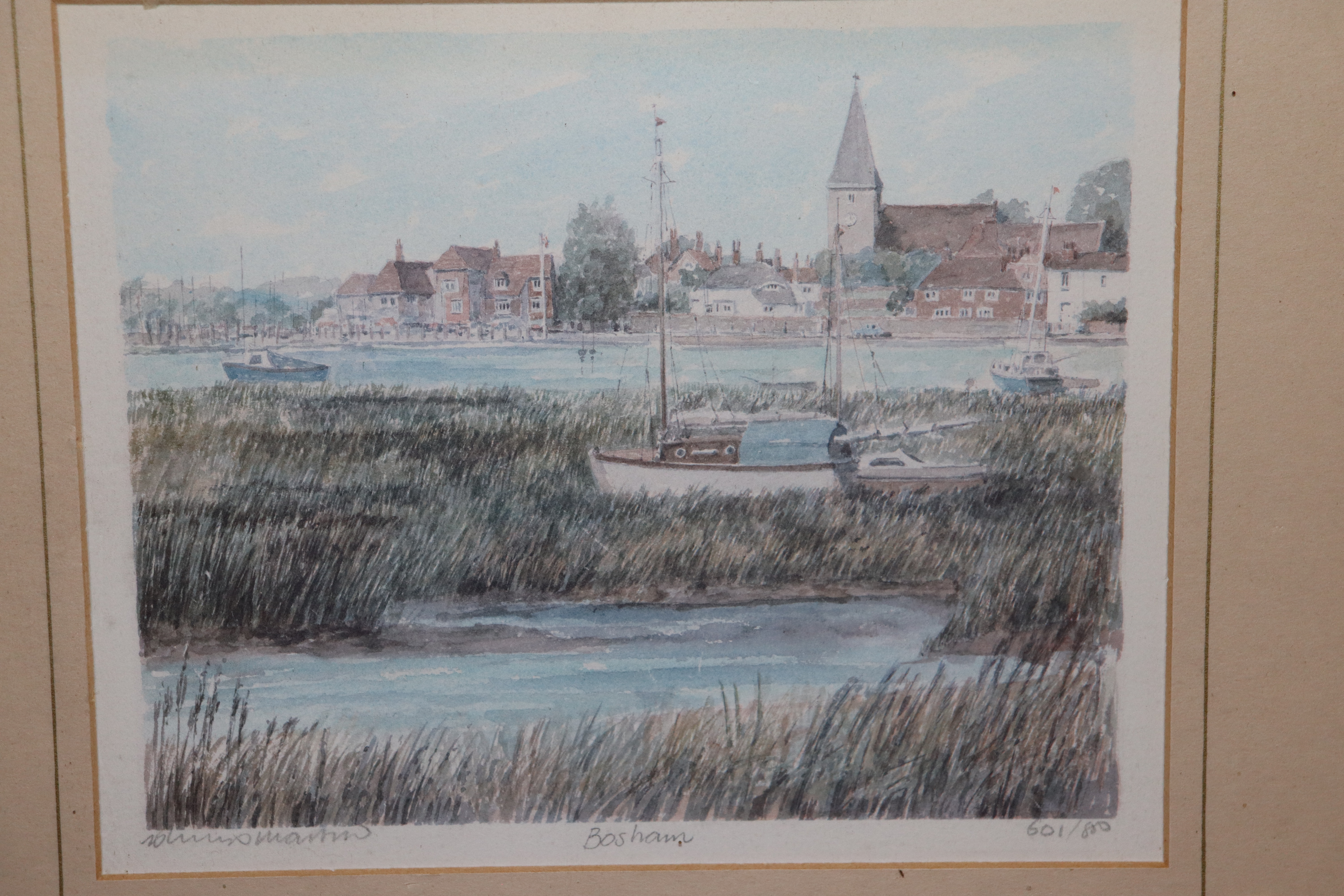 Pencil signed print of Bosham (Portraits of Britai - Image 2 of 4