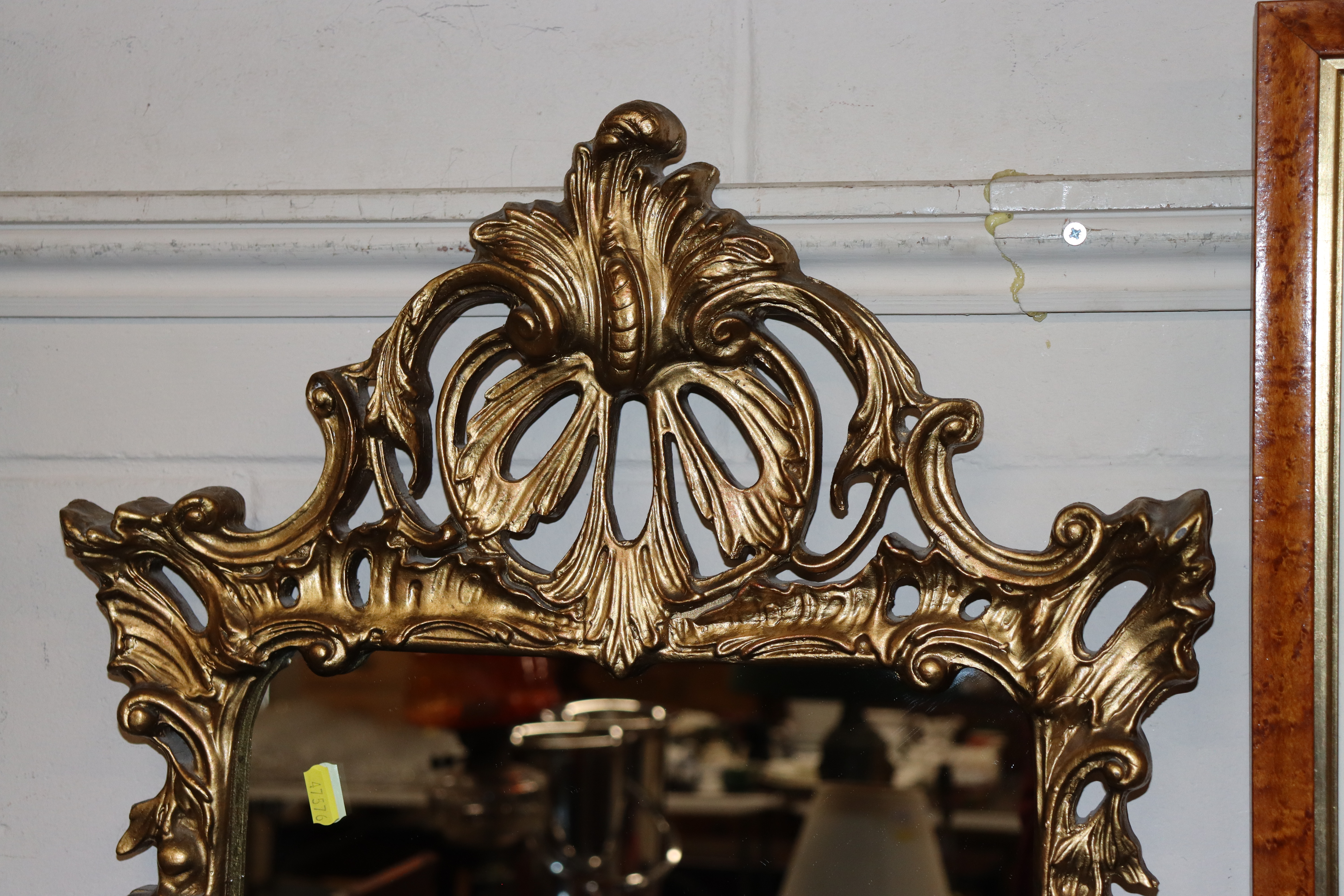 A gilt framed Florentine style wall mirror - Image 2 of 3