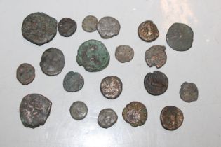 A bag of Roman coinage