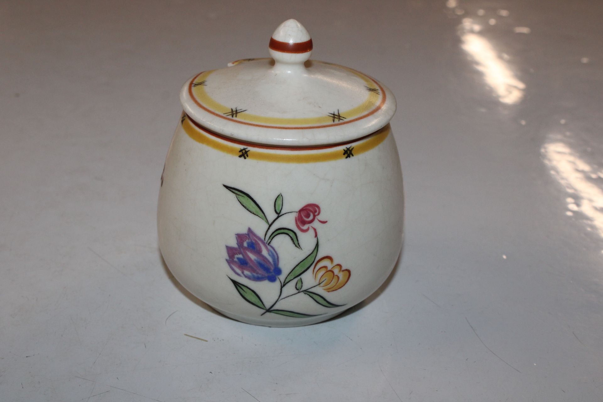 A Poole pottery jug and a Poole pottery preserve p - Image 3 of 9