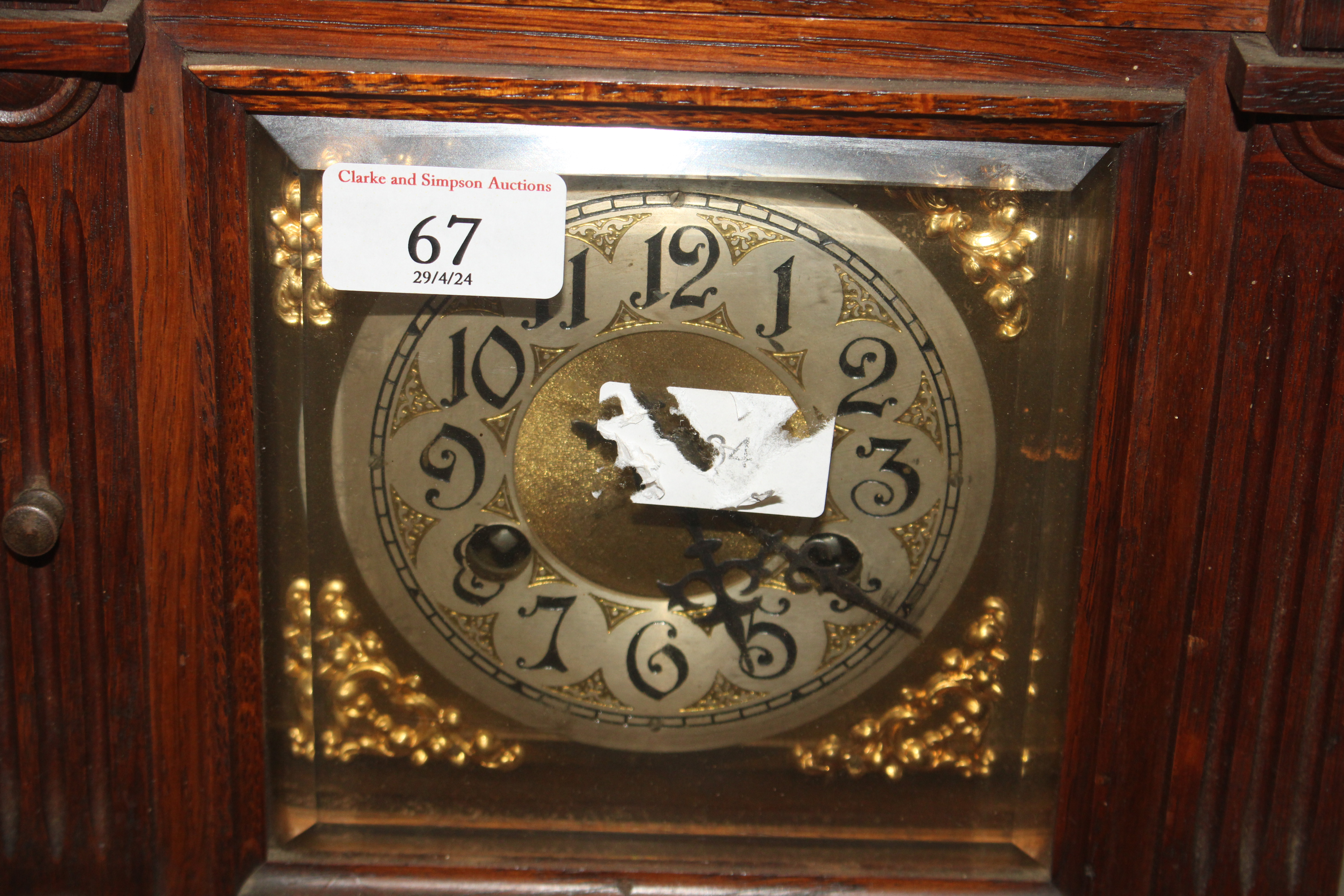 An Edwardian mantel clock; a small 1920's timepiec - Image 4 of 14