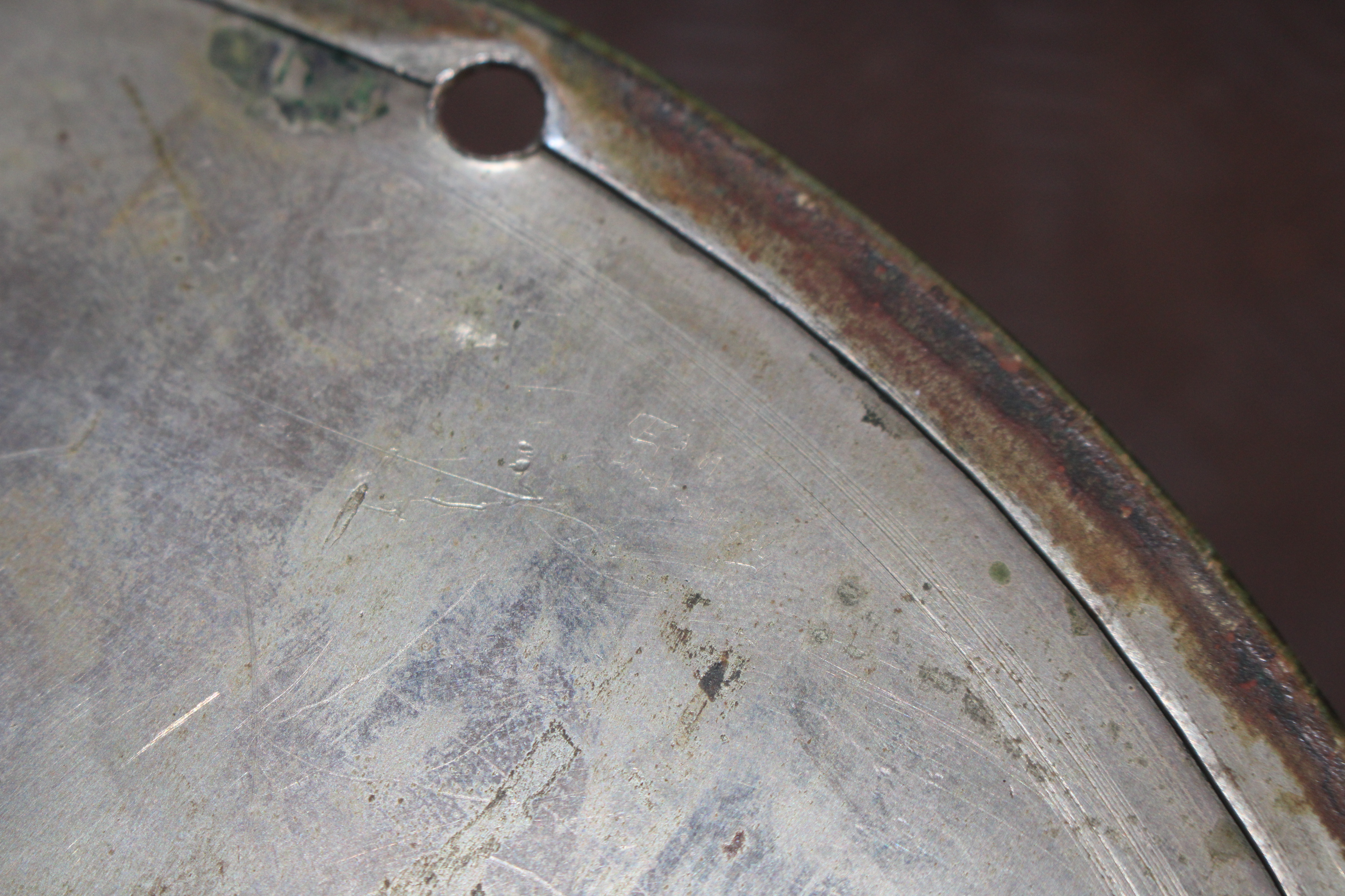 A ship's brass cased bulkhead clock and similar ba - Image 6 of 9