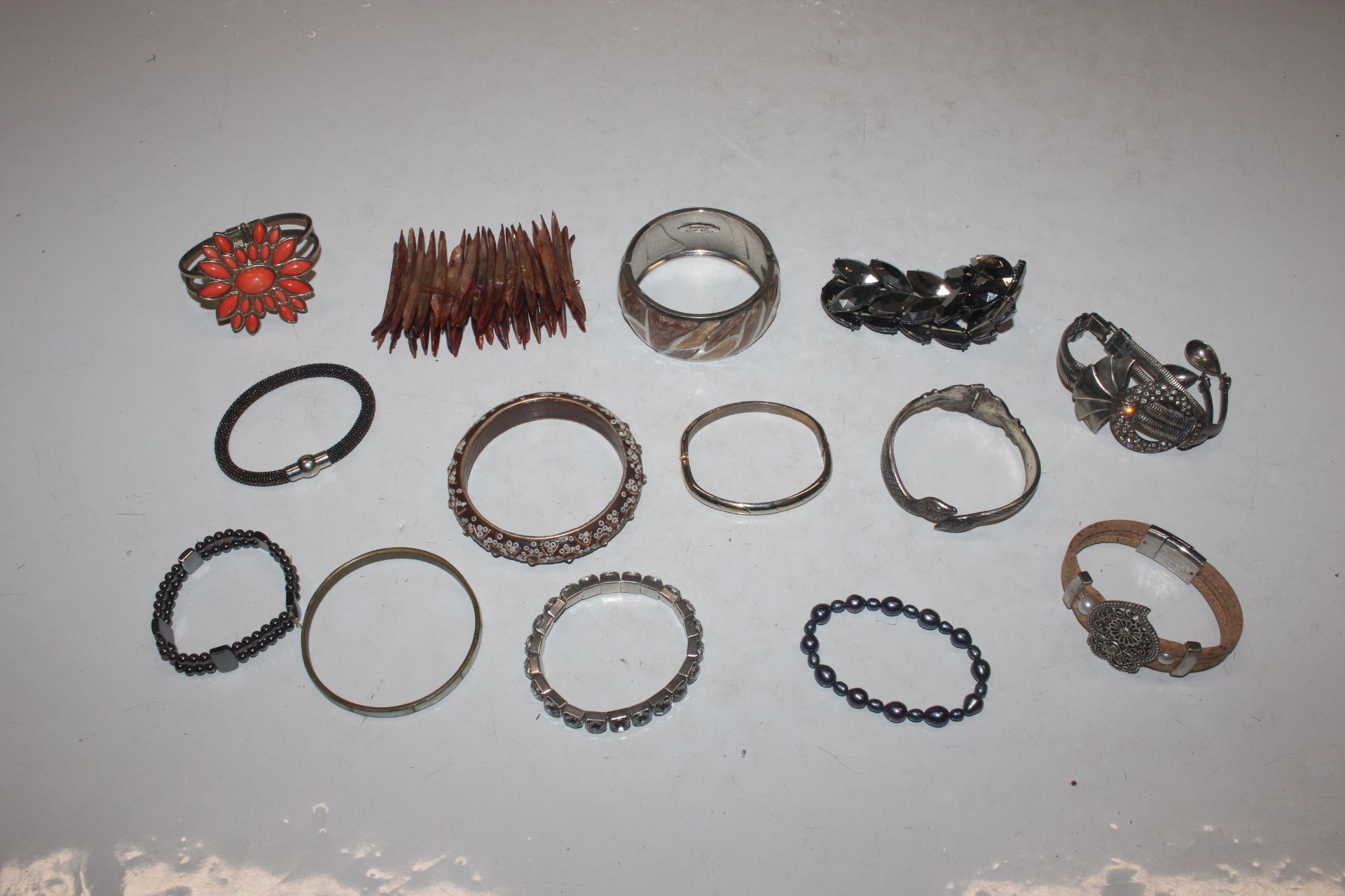 A box of various bangles