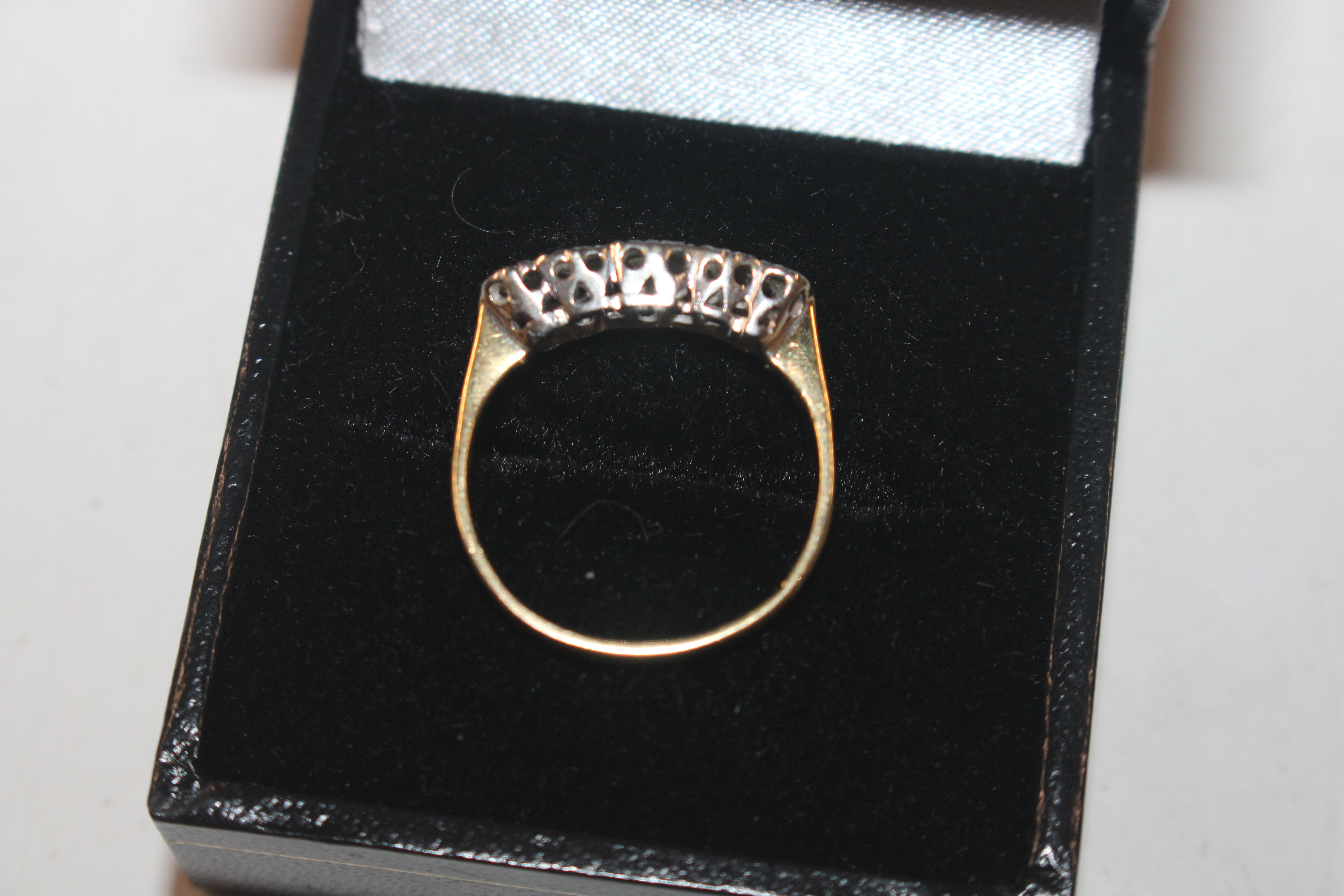 An 18ct gold platinum and diamond set Navette shap - Image 3 of 4