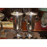A pair of WMF plated Champagne buckets decorated