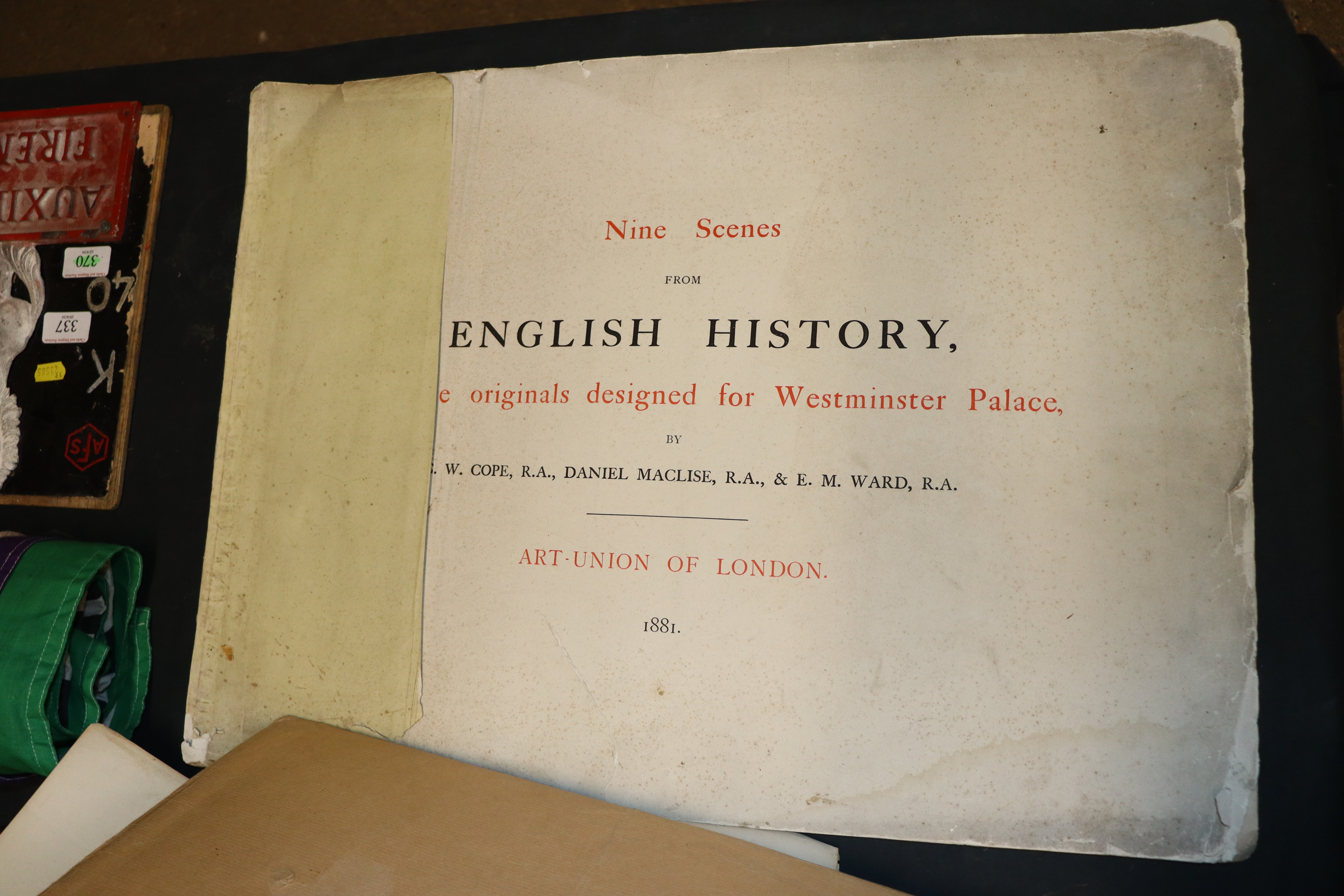 Nine scenes of English history and a folder of bla - Image 6 of 10
