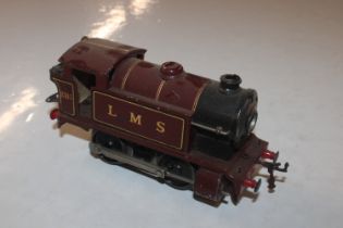 A Hornby O gauge LMS 0-4-0 locomotive No. 2115 in
