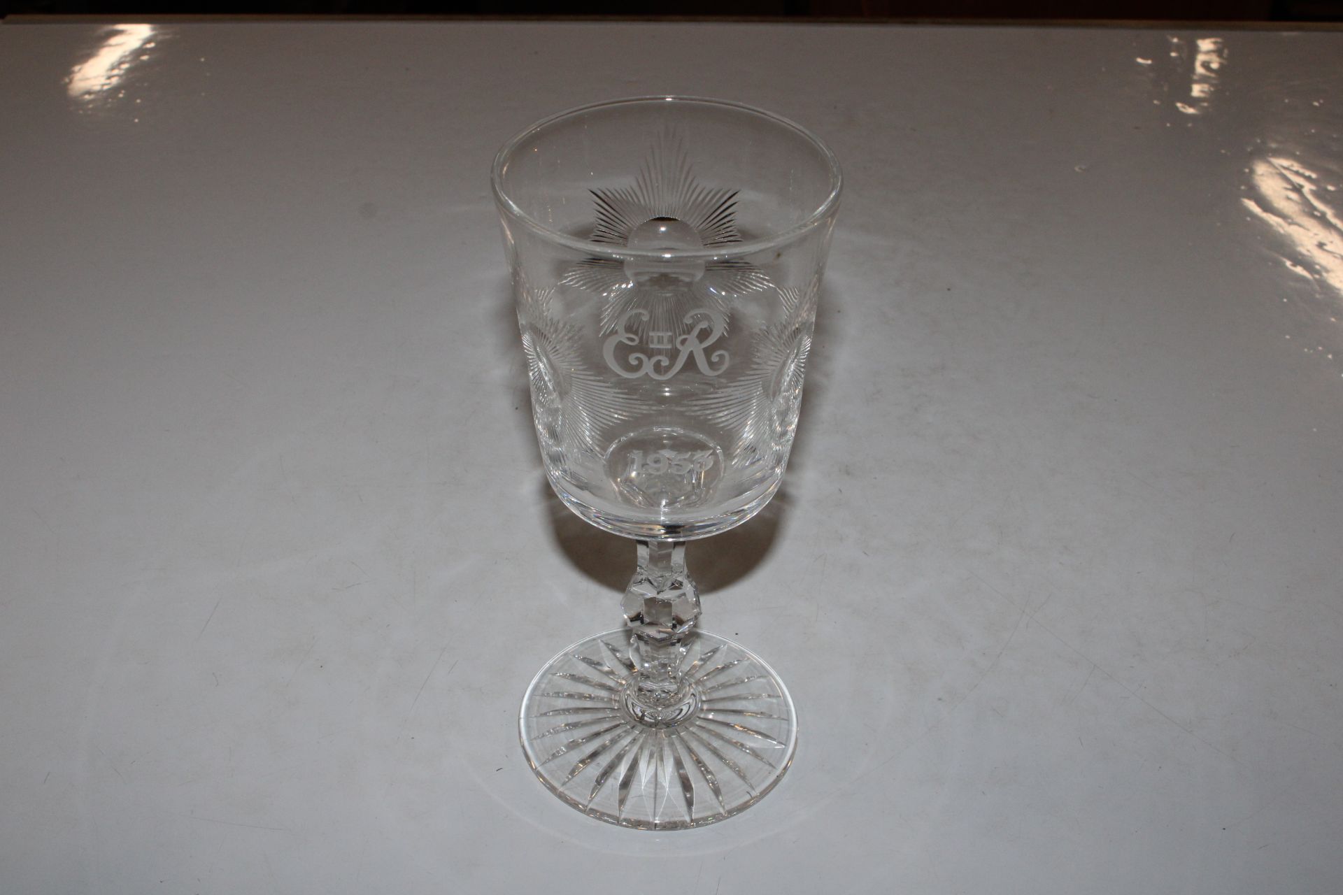 A cut glass celery vase; a large Royal Commemorati - Image 7 of 16