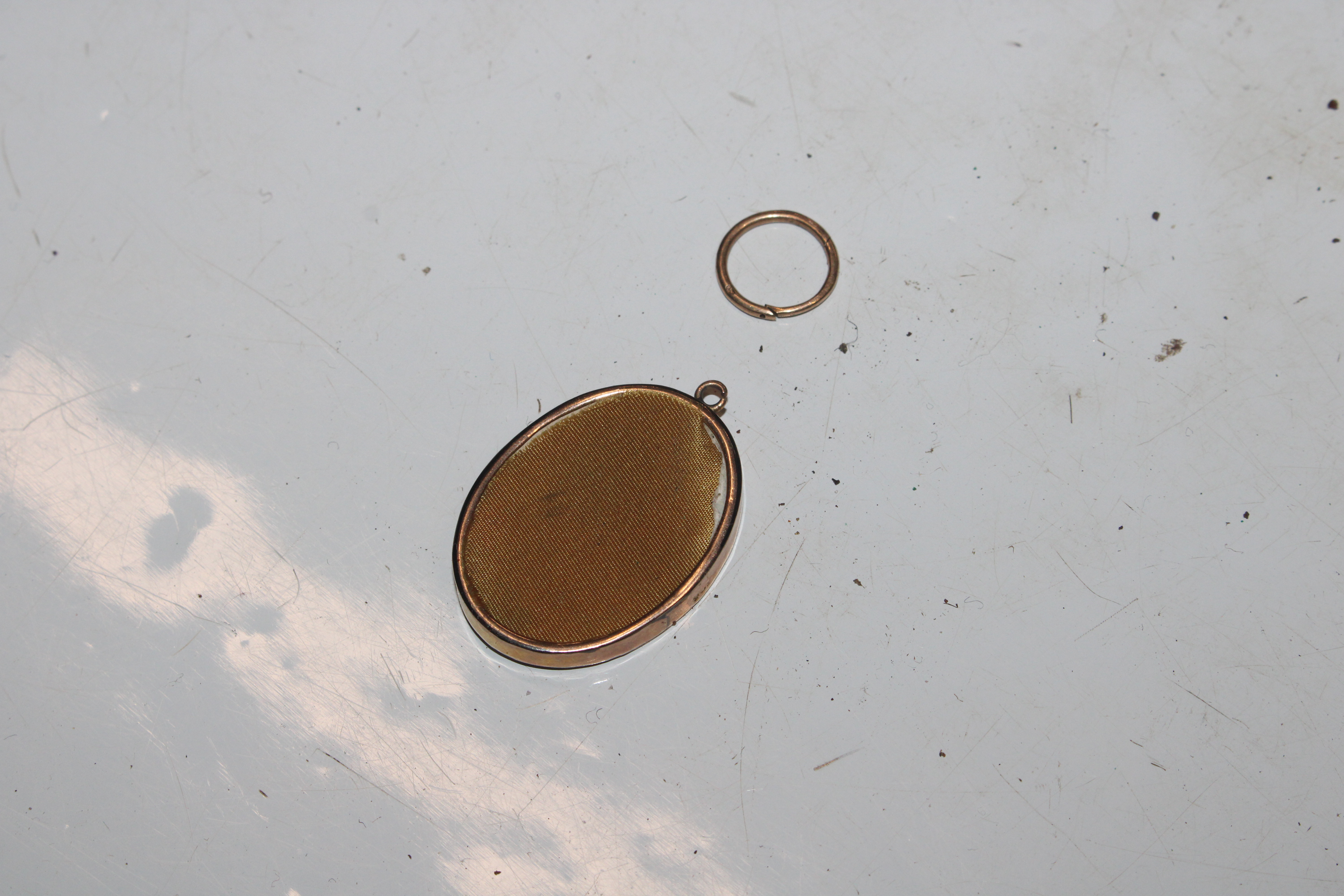 A box containing 9ct gold mounted pendant; a silve - Image 28 of 50