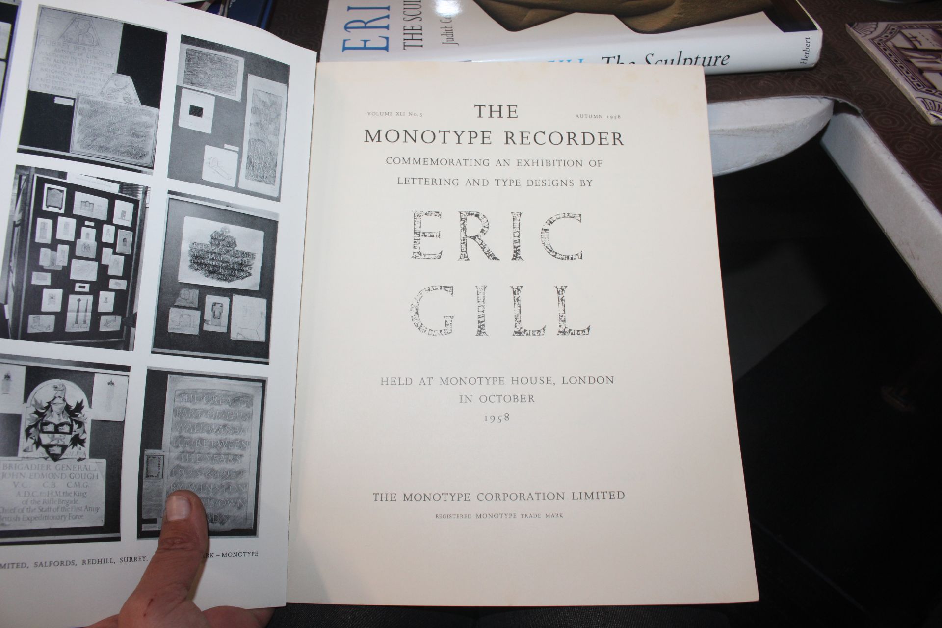 A small collection of Eric Gill books and ephemera - Image 17 of 25