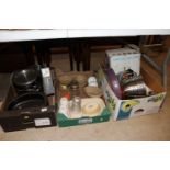 Three boxes of miscellaneous kitchenalia