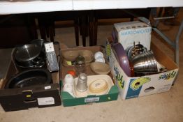 Three boxes of miscellaneous kitchenalia