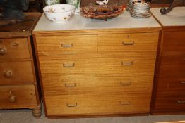 A 1970's retro War Dept. chest of two short and th