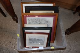 A box of miscellaneous pictures and prints to incl