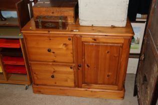 A Ducal pine filing cabinet / cupboard