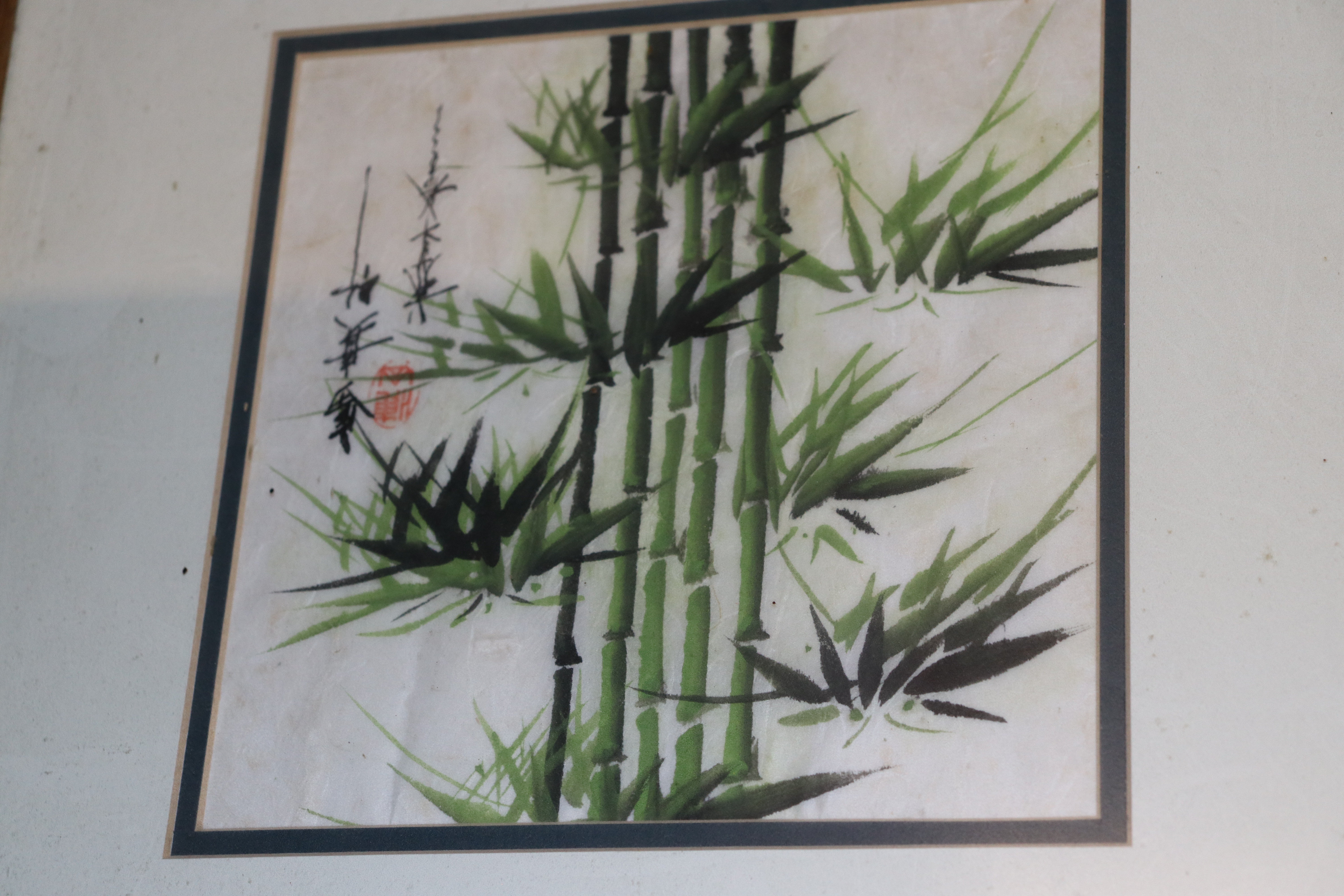 Two Chinese studies of bamboo shoots, signed and i - Image 5 of 6