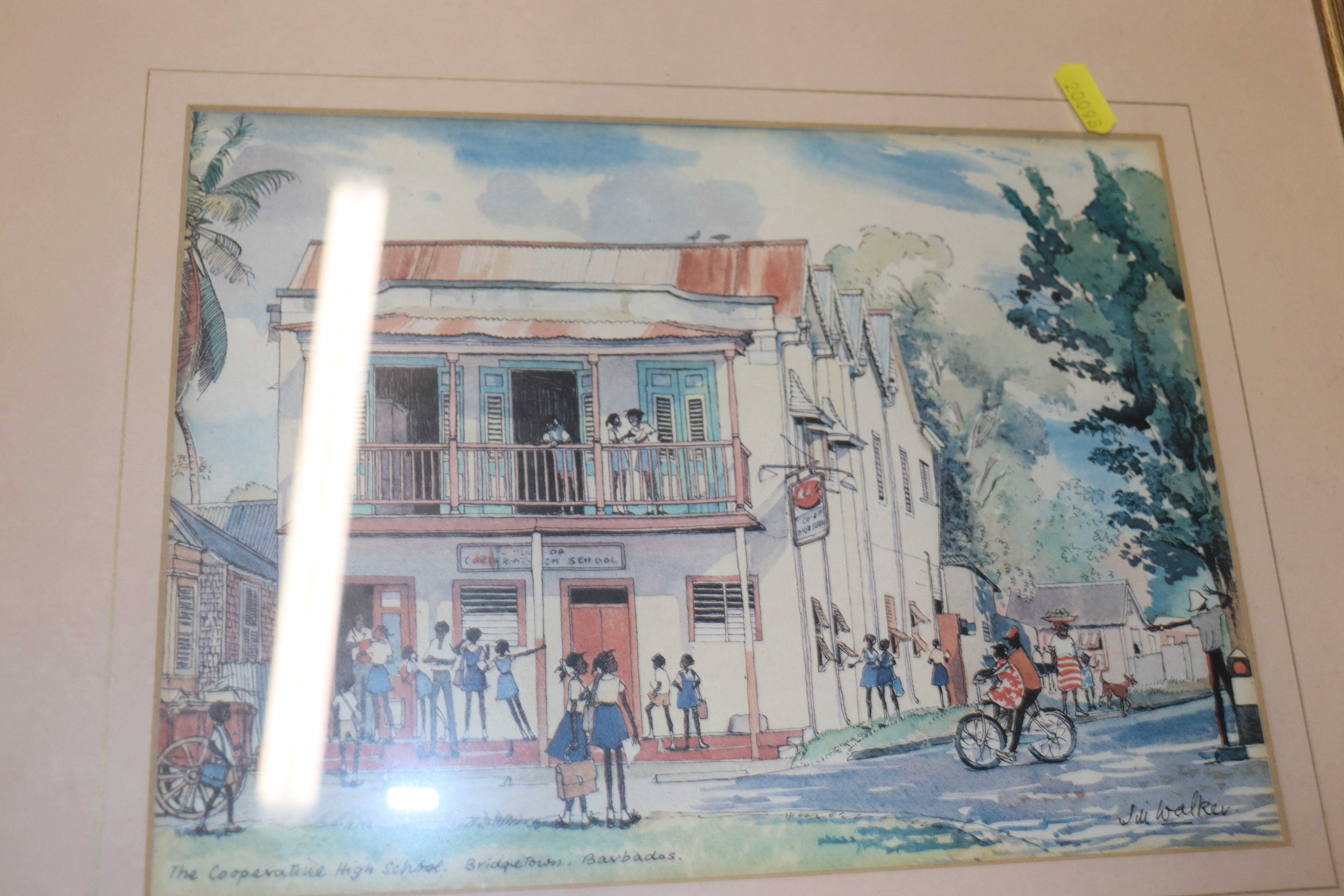 Jill Walker, four coloured prints of Barbados scen - Image 3 of 5