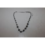A Sterling silver and Labradorite necklace, approx