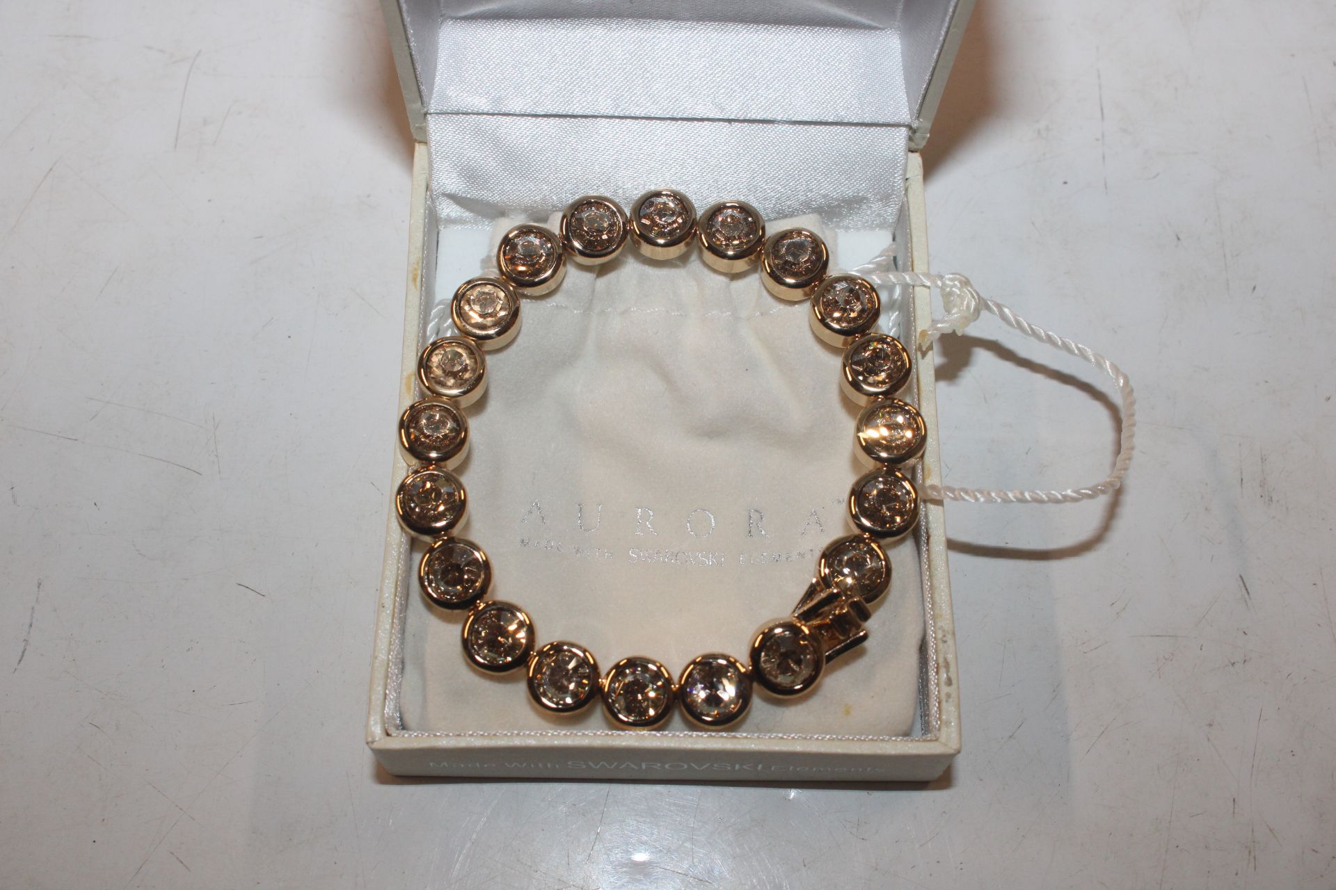 An as new boxed Swarovski Aurora bracelet