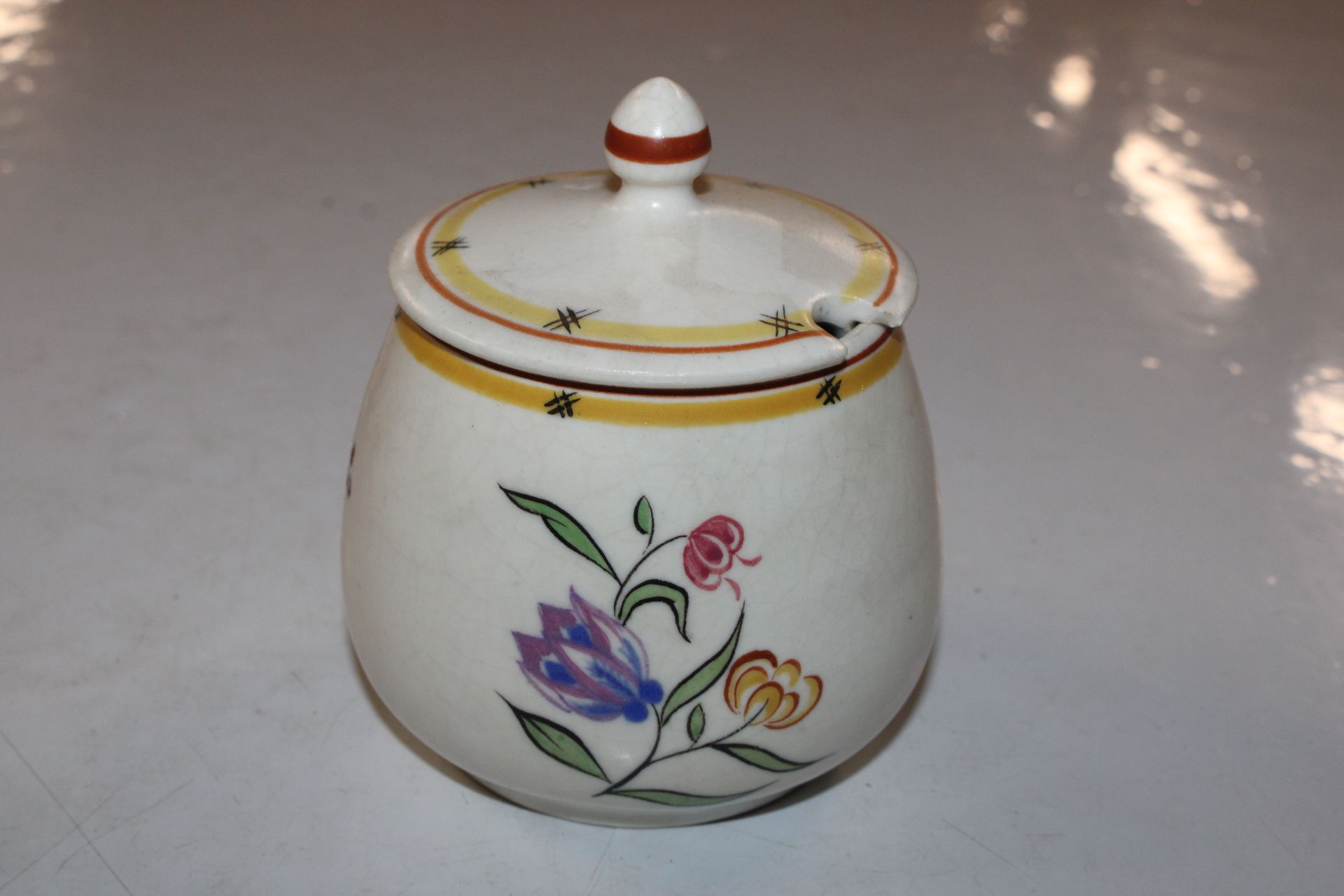 A Poole pottery jug and a Poole pottery preserve p - Image 2 of 9
