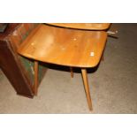 A blonde Ercol 265 end table