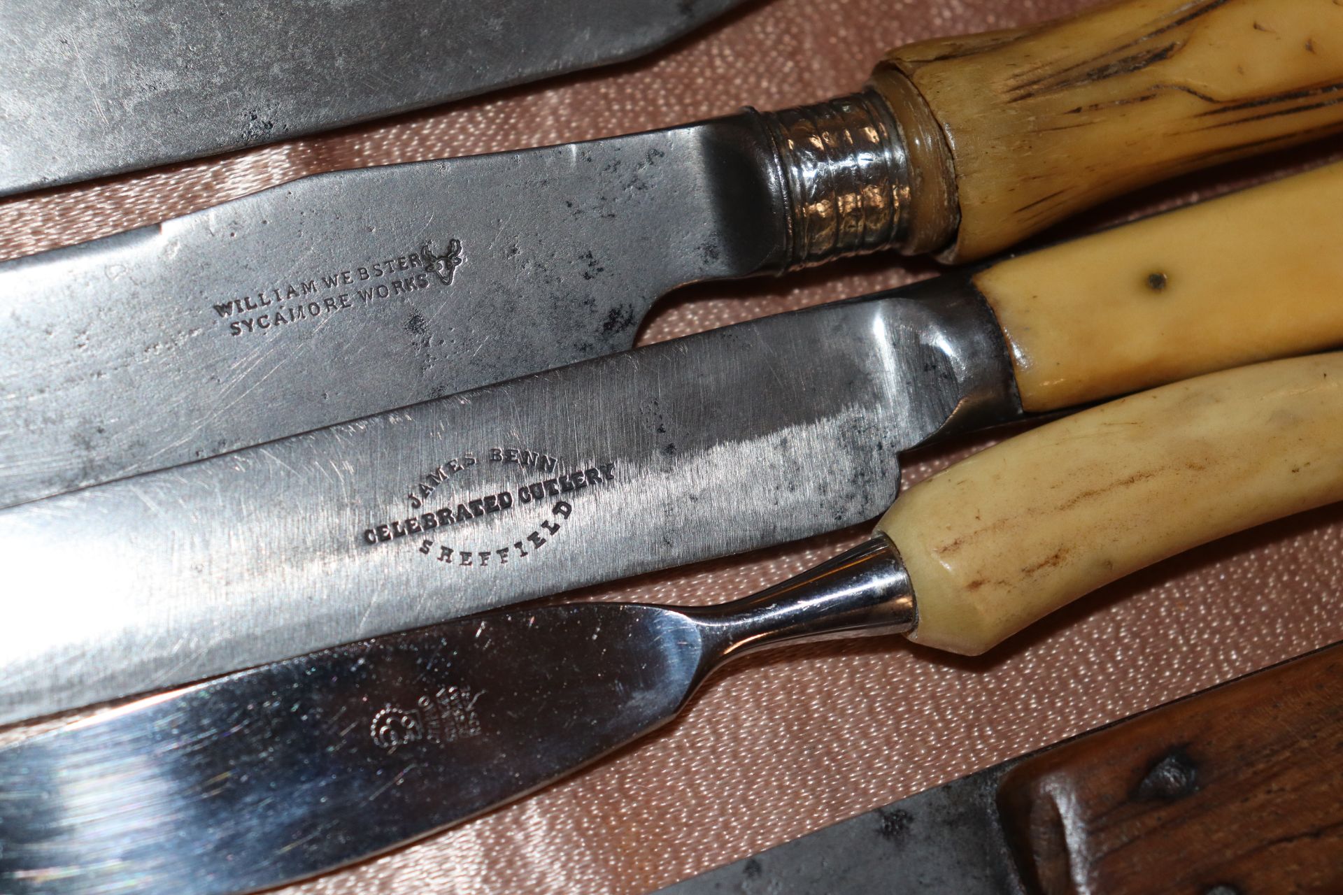 Six vintage kitchen and carving knives - Image 2 of 3