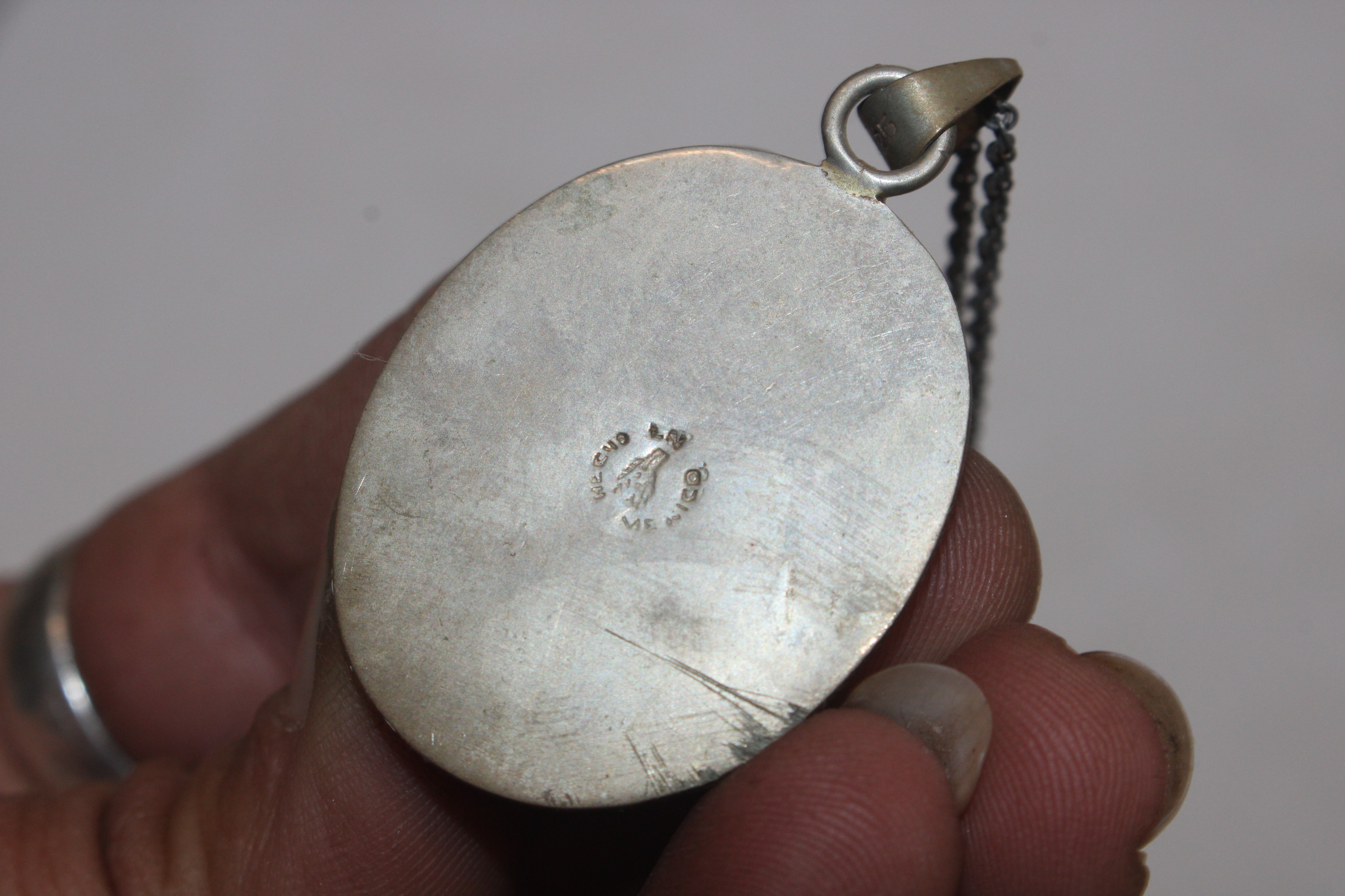 A box containing 9ct gold mounted pendant; a silve - Image 44 of 50