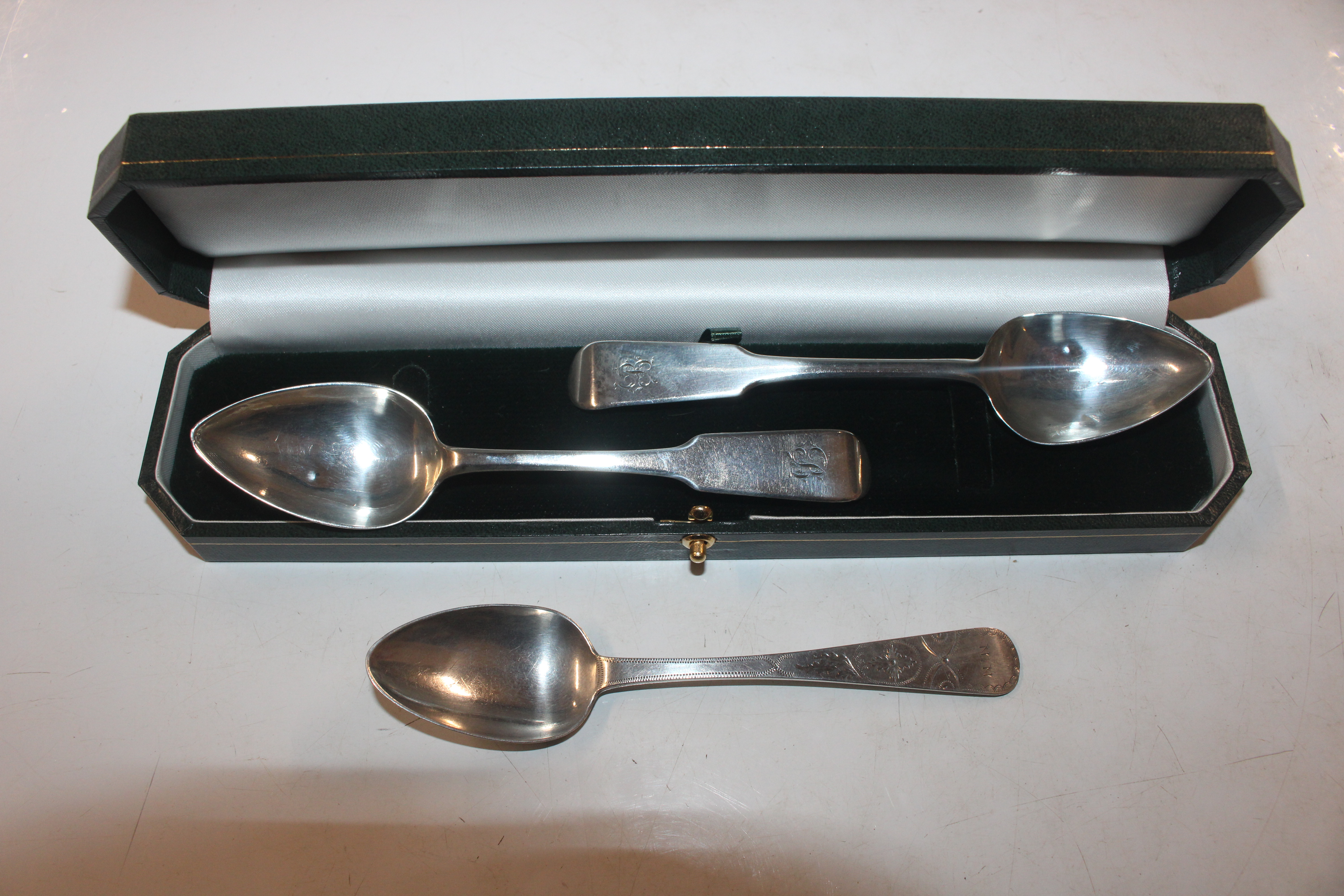 A Jersey silver spoon, makers mark T.DG and J.LG f