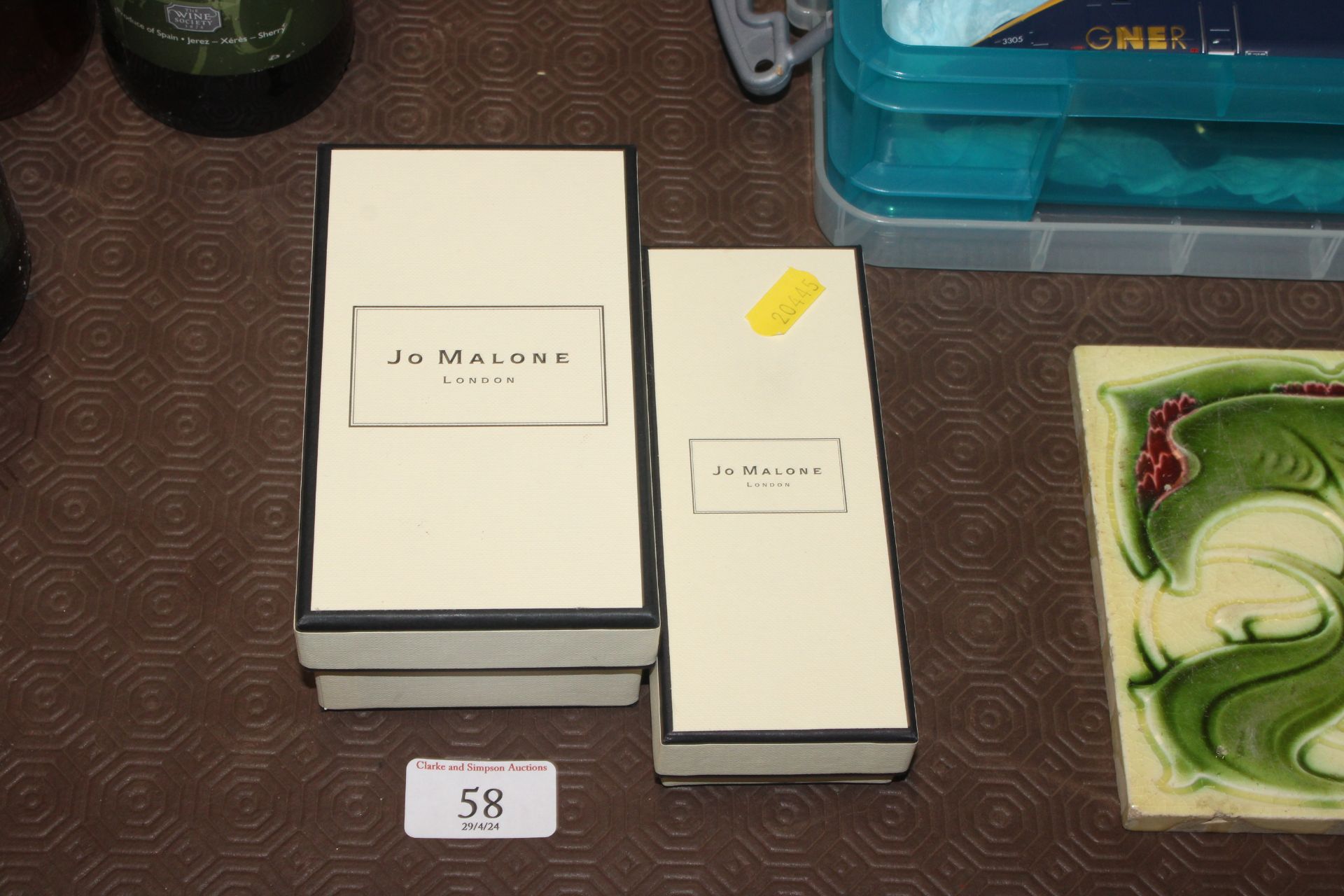 Two Jo Malone London perfume boxes