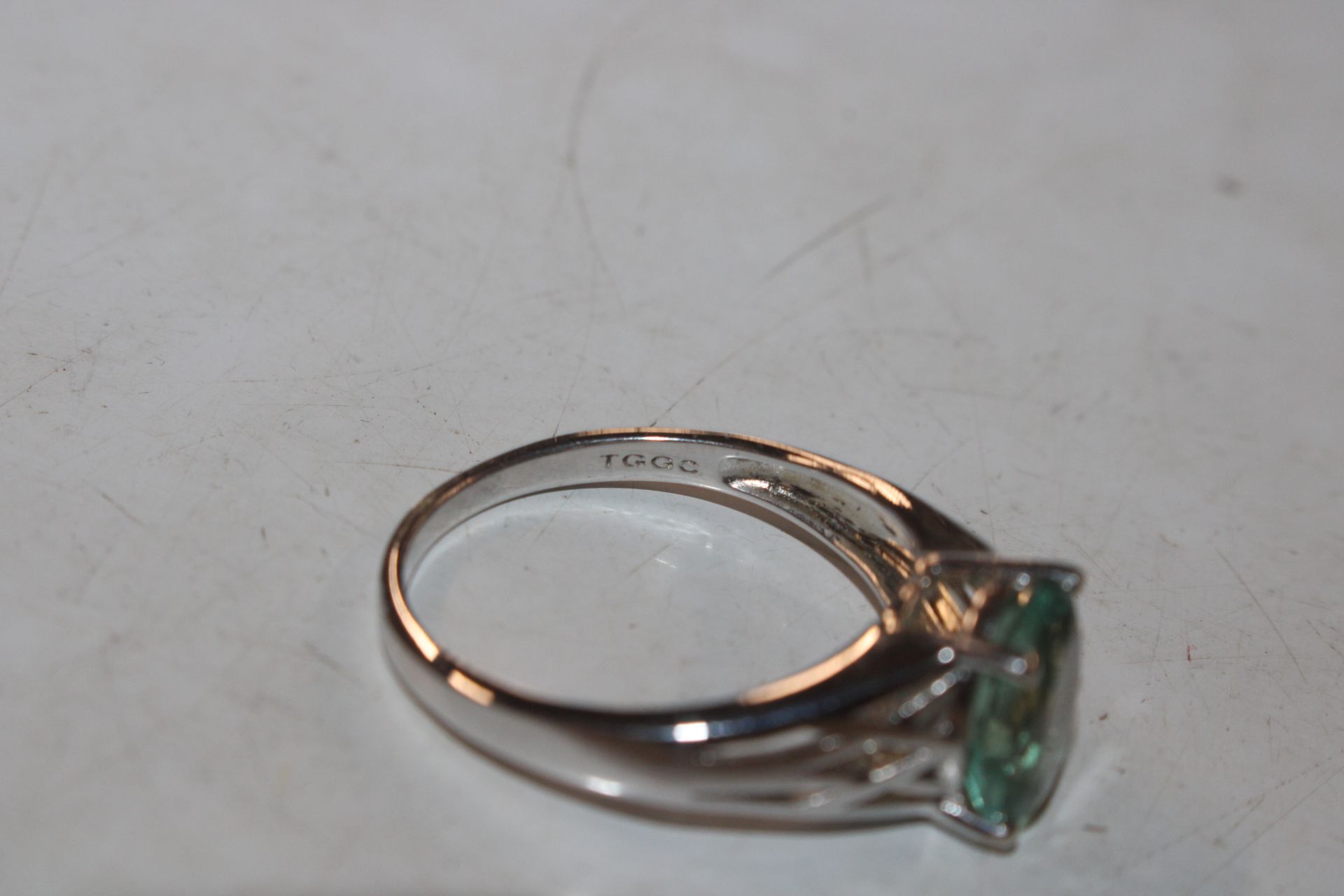 A Sterling silver and Grandiderite ring, size T/U - Image 6 of 6