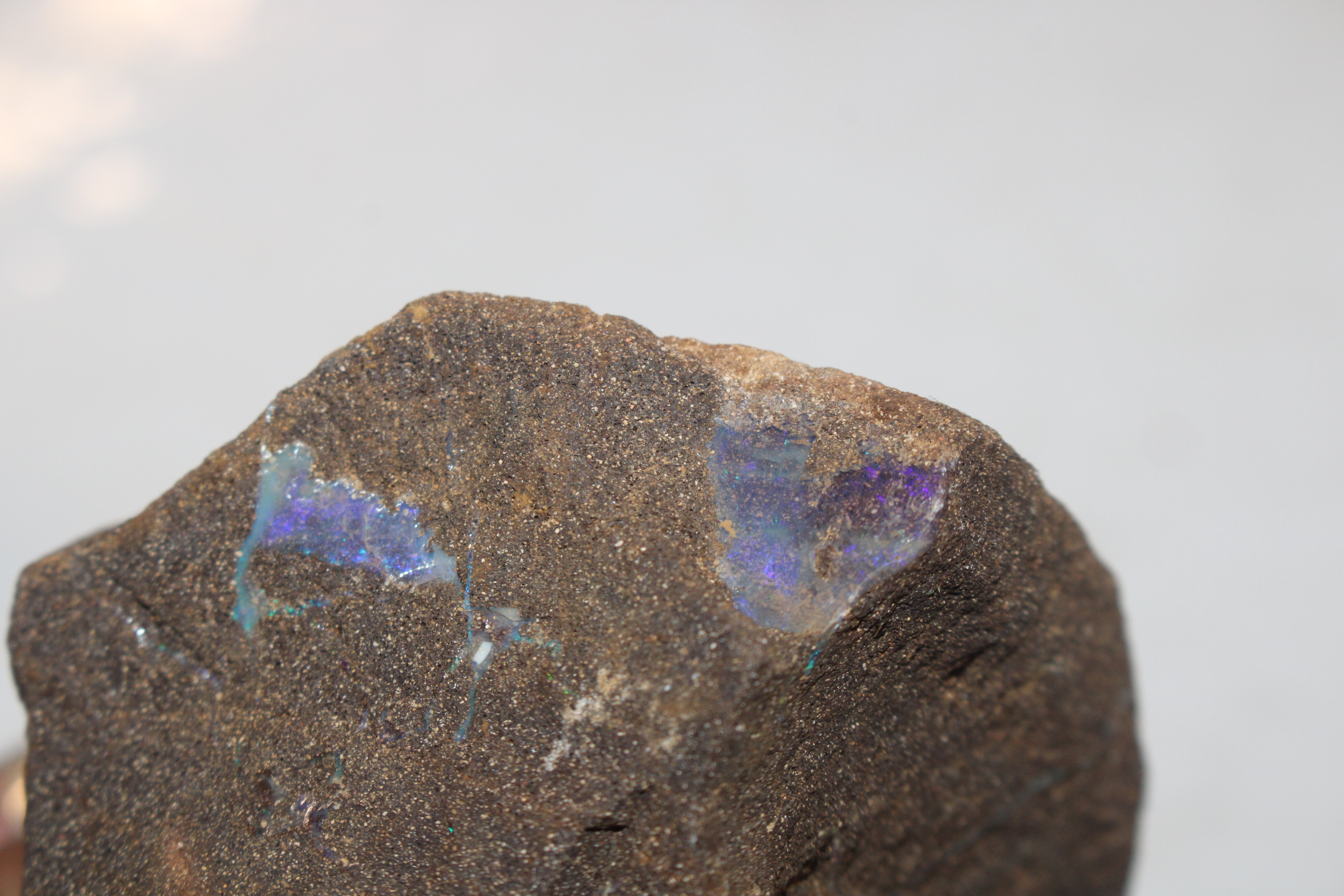 A box containing five pieces of rough Queensland Boulder Rock opal - Image 13 of 17