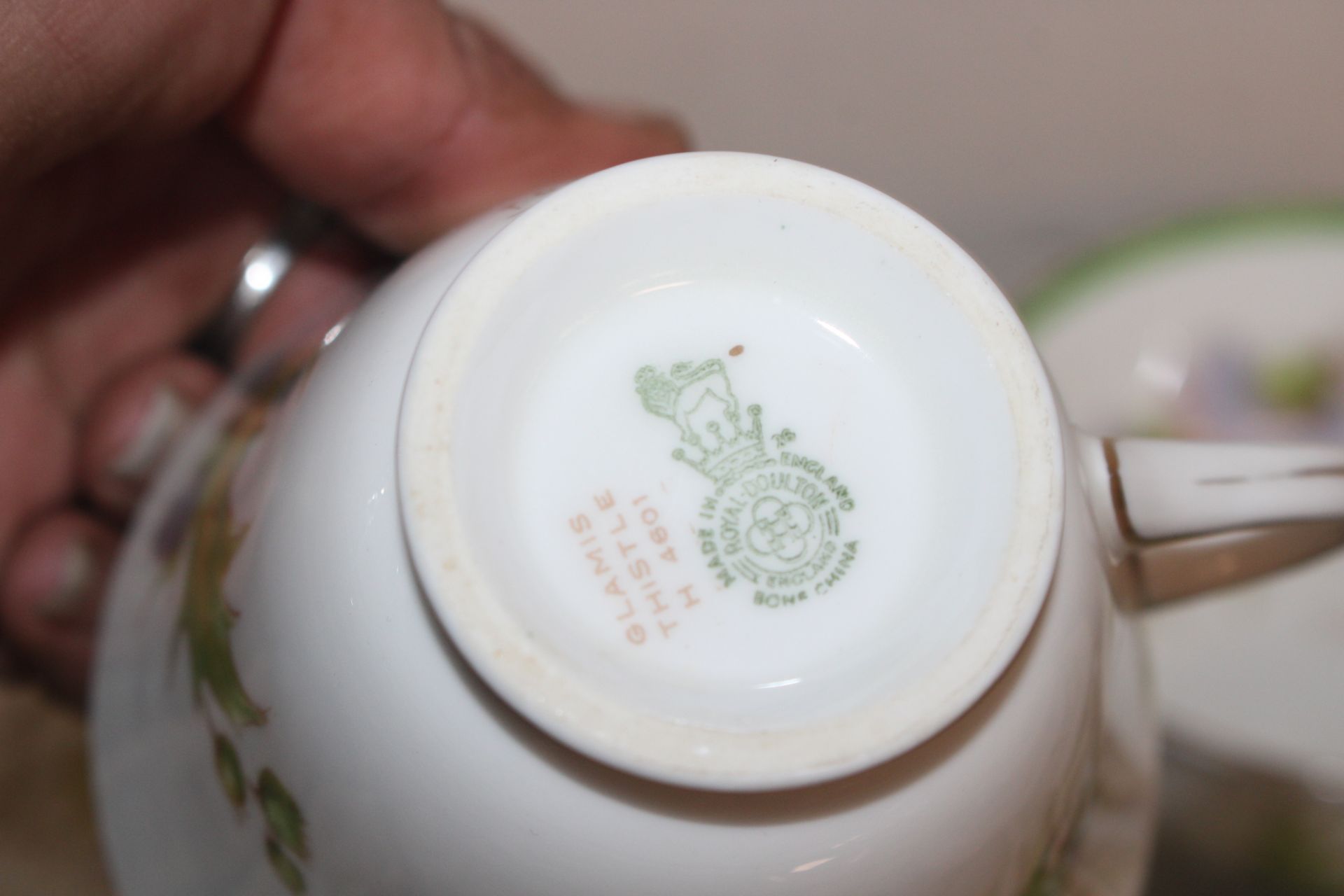 A Royal Doulton "Glamis Thistle" decorated tea / - Image 6 of 8