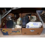 Two boxes of various decorative china and glasswar